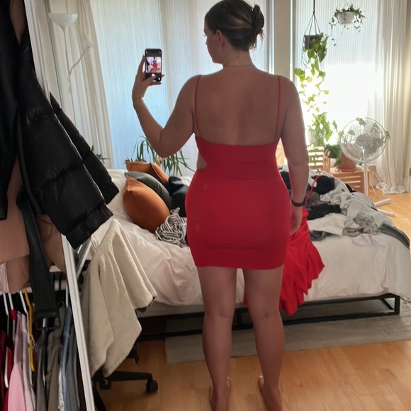 Cherry Red Party Dress - Picture 2 of 2